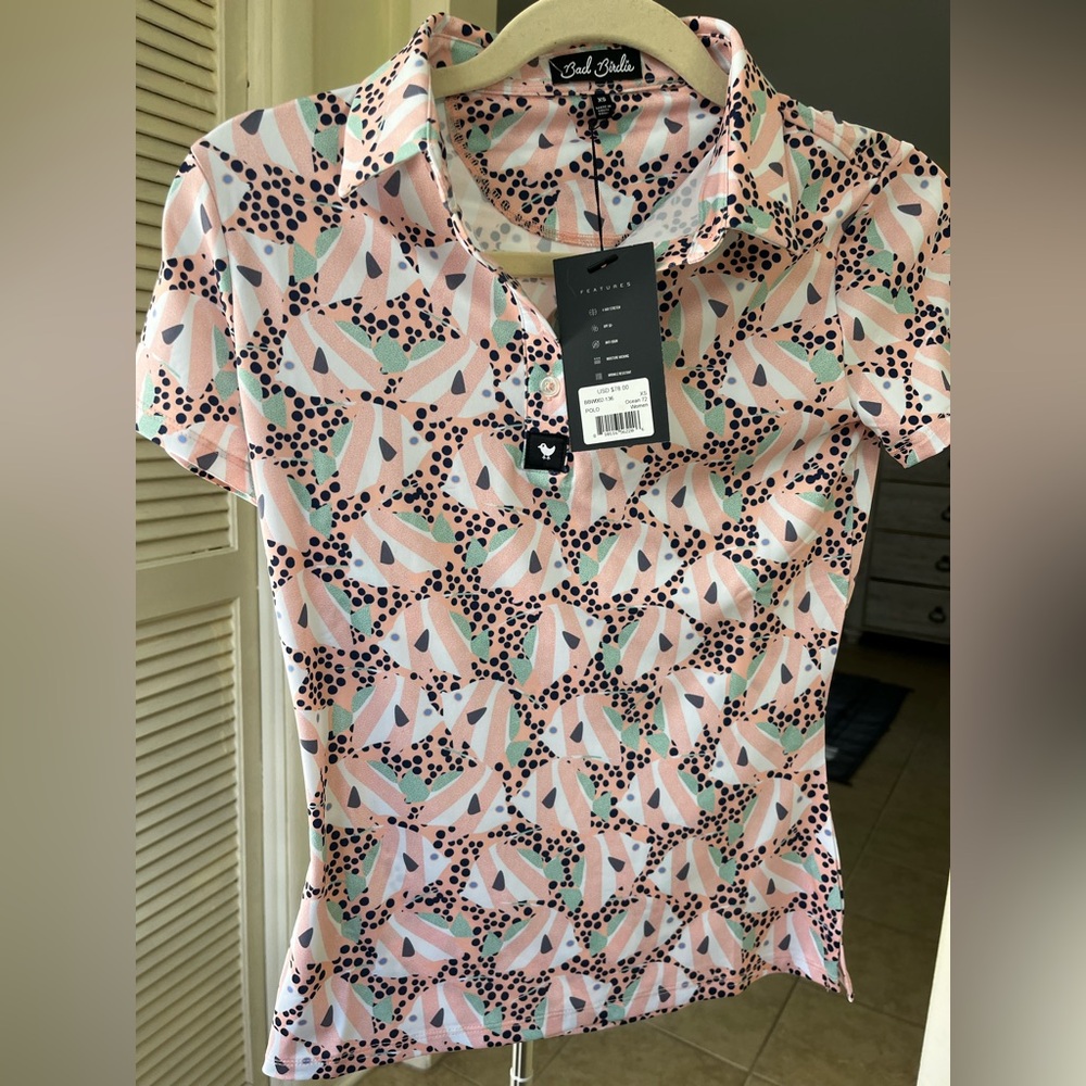 Women’s sleeveless golf t- shirt bad birdie